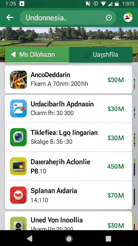 Tangkapan layar menu pilihan level yang menarik.