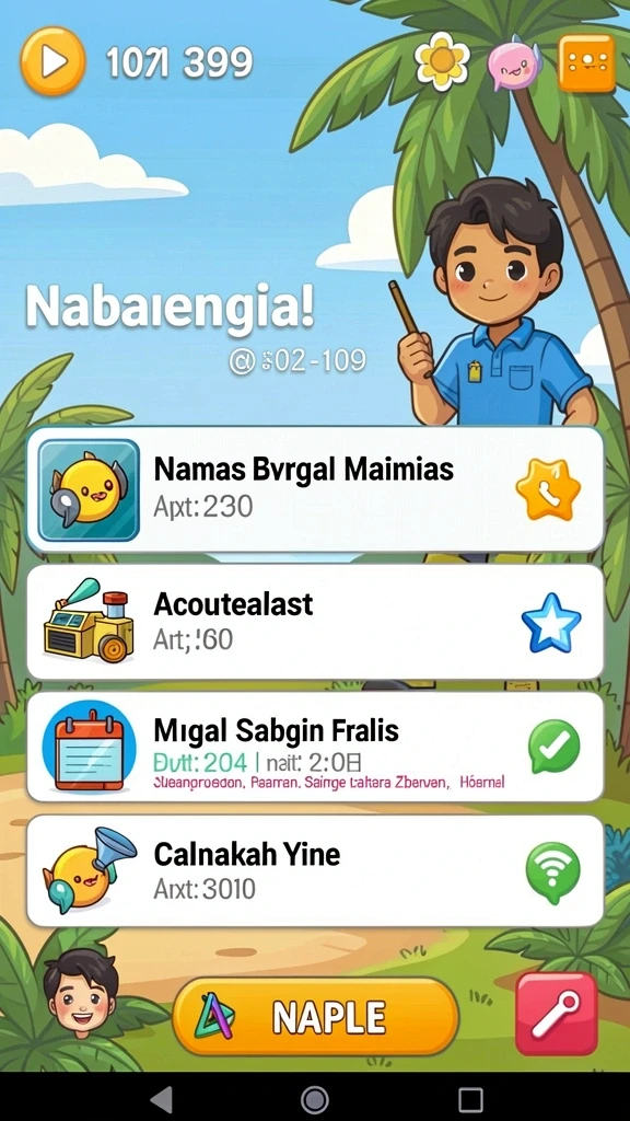 Tampilan awal game 666F yang menawan.