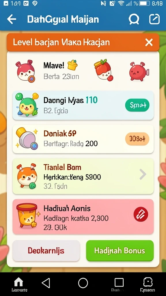 Fitur sosial untuk berinteraksi dengan pemain lain.