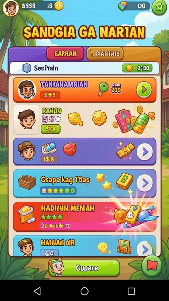 Screenshot aplikasi BATA123 menunjukkan tampilan antarmuka yang ramah pengguna.