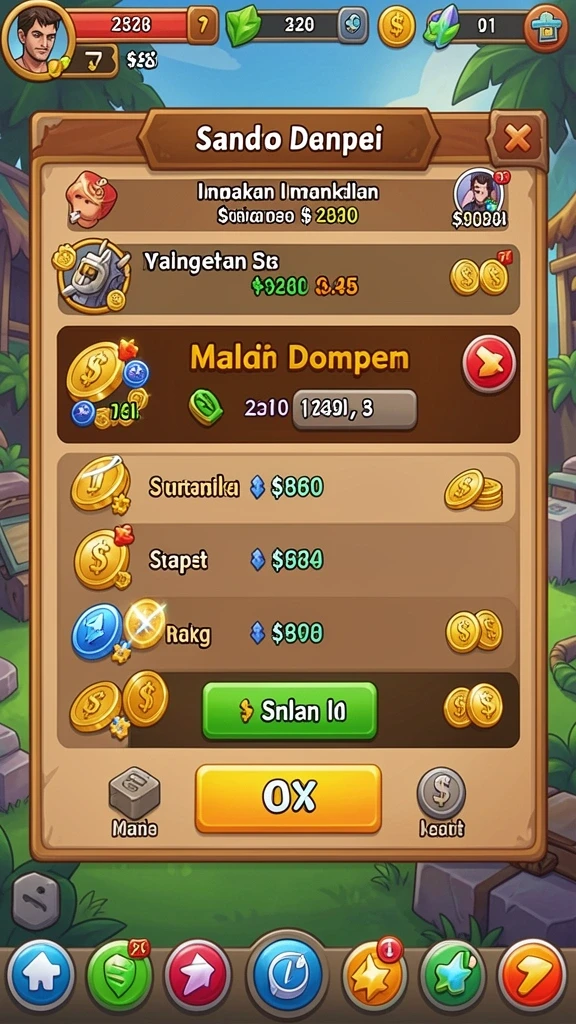 Tampilan menarik saat memutar slot