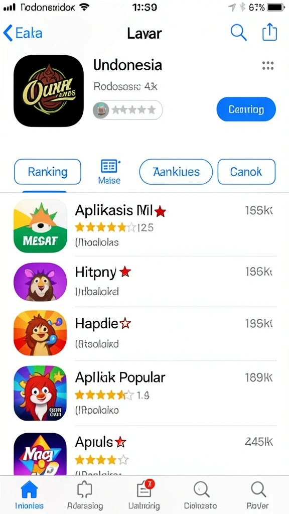 Karakter-karakter unik yang dapat Anda pilih.