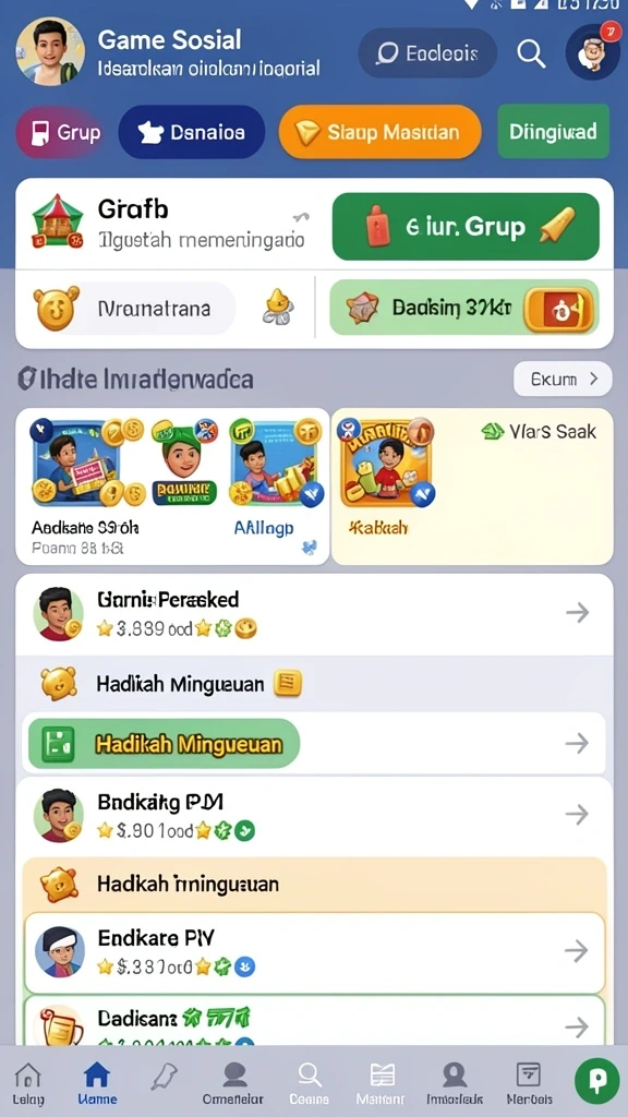 Pengguna berinteraksi dalam mode multiplayer yang seru.
