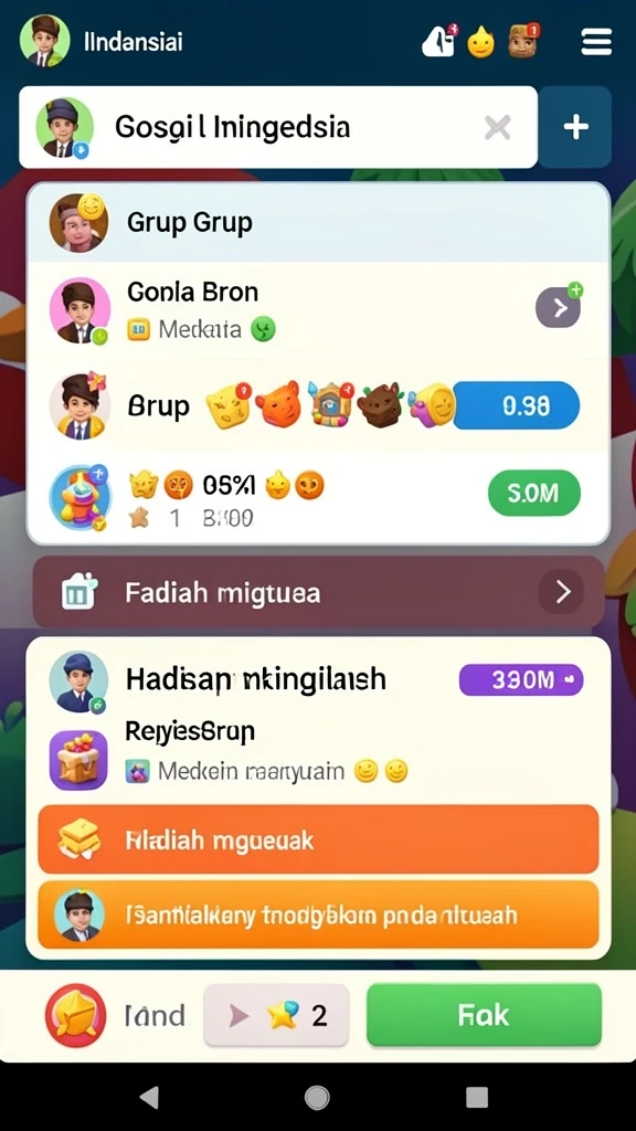 Tampilan utama yang menarik dan intuitif.