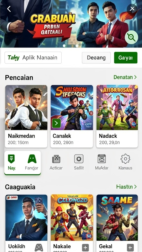 Mode kompetisi yang seru dan penuh tantangan.
