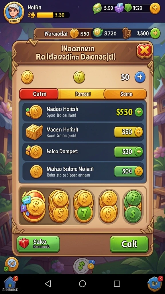 Bonus menarik yang membuat permainan semakin seru.
