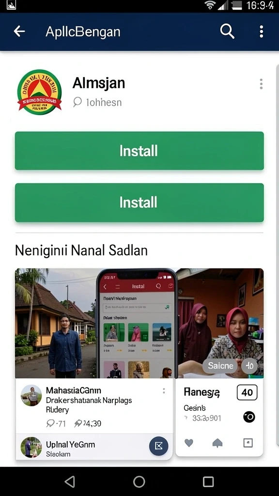 Tampilan antarmuka yang modern dan menarik.