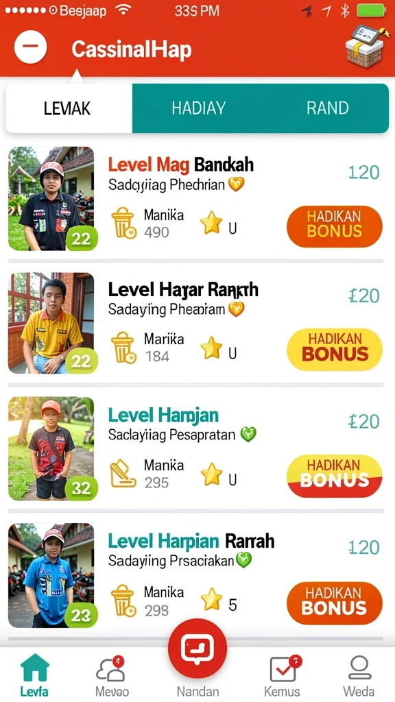 Tampilan awal permainan K3K3 yang menarik.