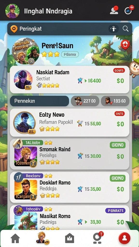 Gameplay yang seru dan penuh tantangan.