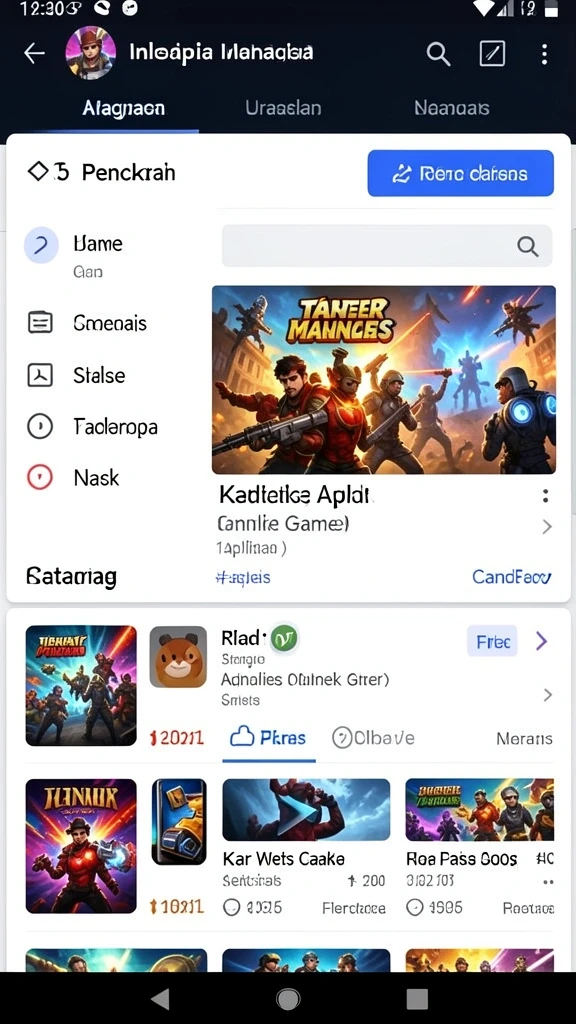 Tampilan antarmuka yang user-friendly.