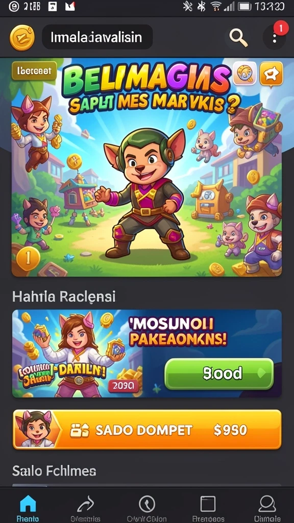Tampilan grafis yang memukau dan penuh warna.