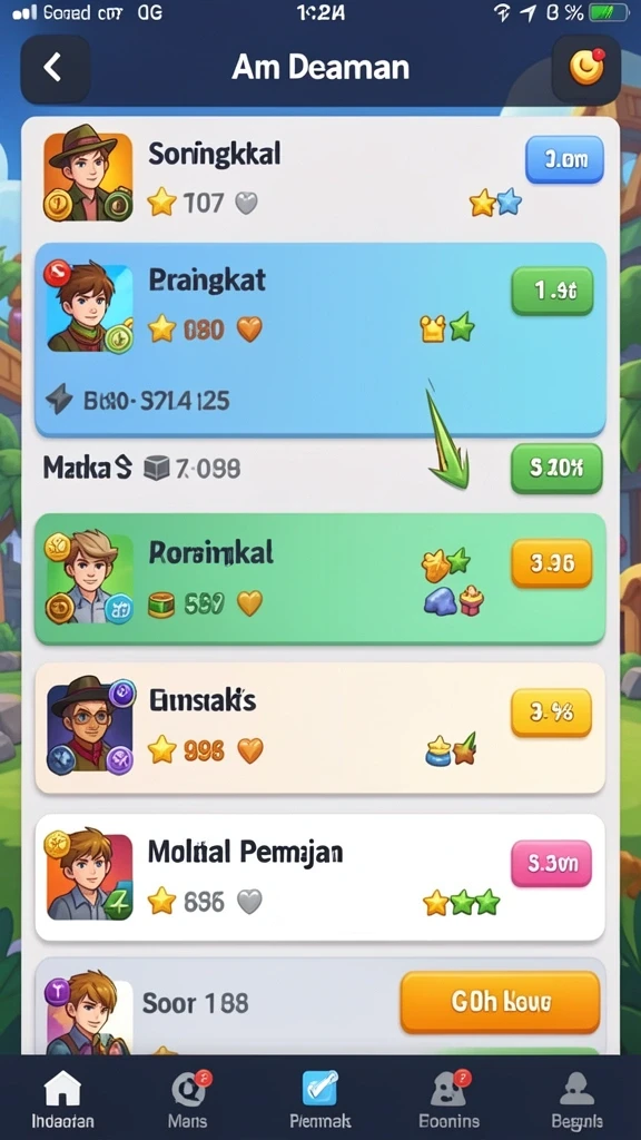 Karakter baru yang siap untuk dimainkan.