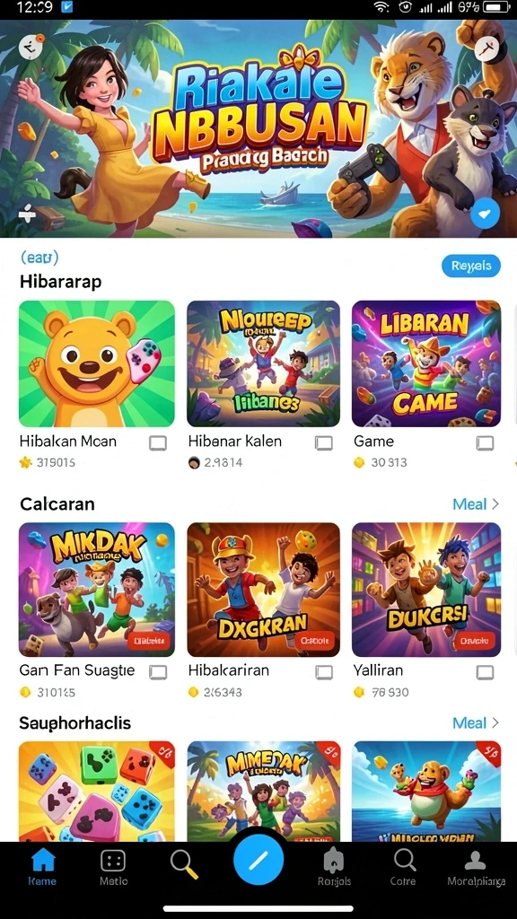 Berbagai tema slot yang menghibur dan berwarna.