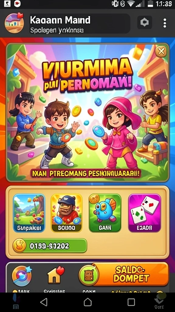 Tampilan antarmuka PUSAT303 yang modern dan ramah pengguna.