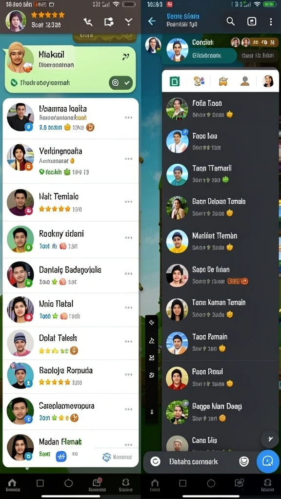 Tantangan seru dalam mode multiplayer dengan teman.