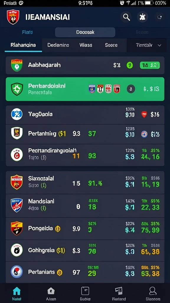 Tampilan antarmuka permainan yang menarik.
