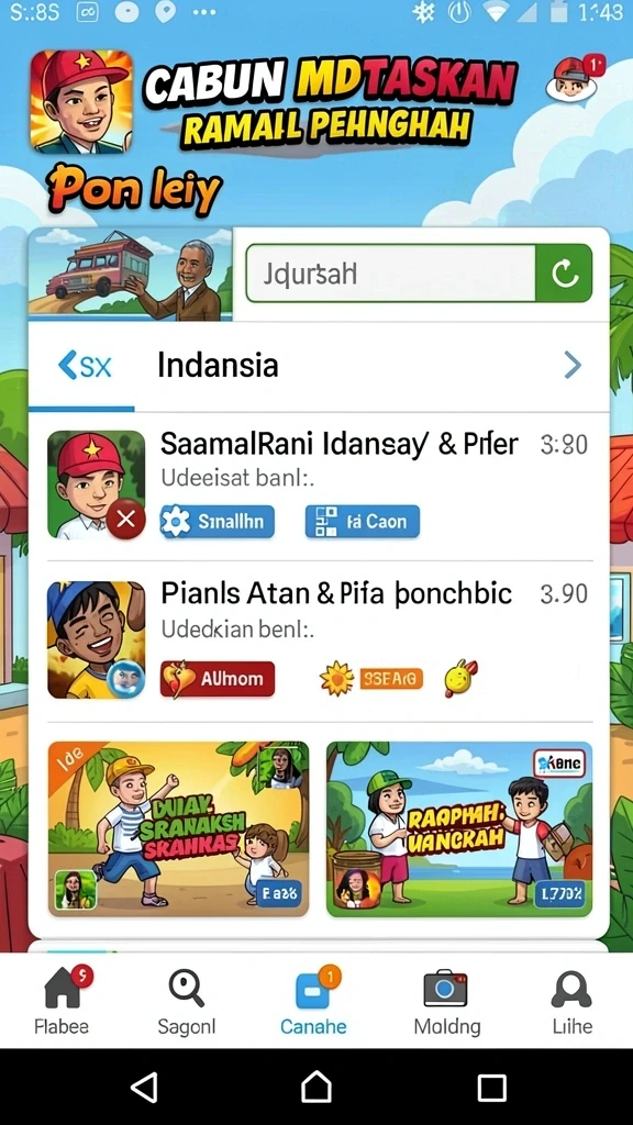 Tampilan antarmuka yang menarik dan user-friendly.