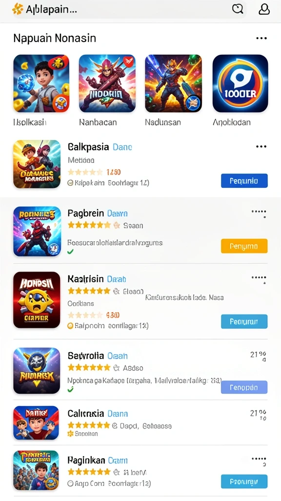 Karakter dengan variasi unik dan latar belakang menarik.
