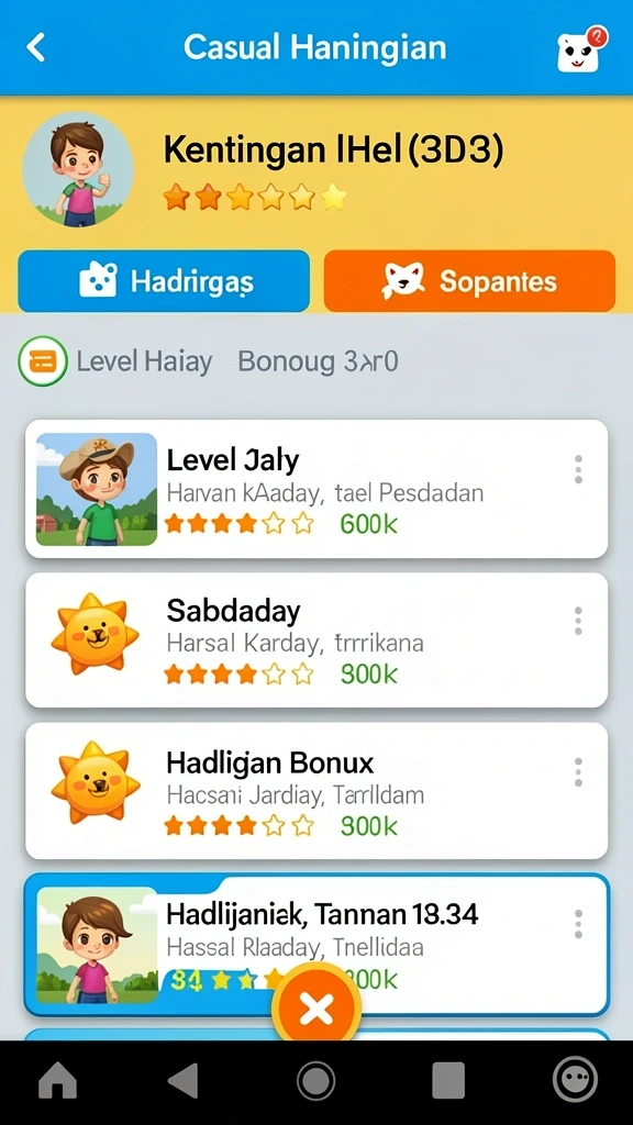 Karakter karismatik yang bisa dipilih.